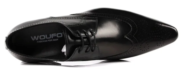 Большие европейские размеры 45 черные/коричневые оксфорды мужская деловая обувь