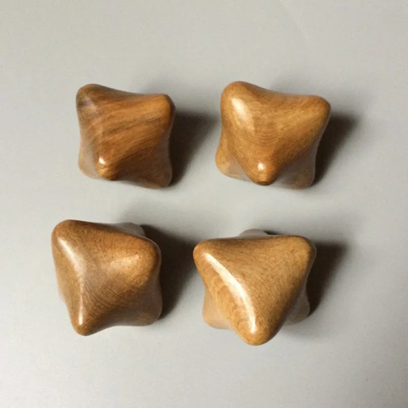 2 предмета гексагональные деревянные ручной массажер для тела игрушка снятия