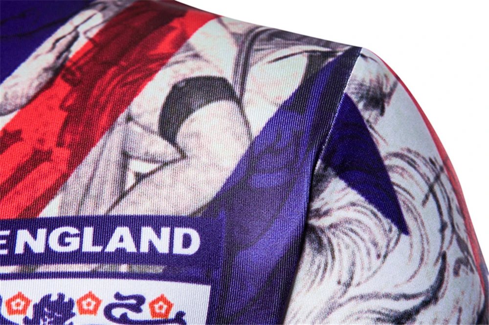 2018 Англия вентиляторы футболки новые мужские в хипстерском стиле короткий рукав