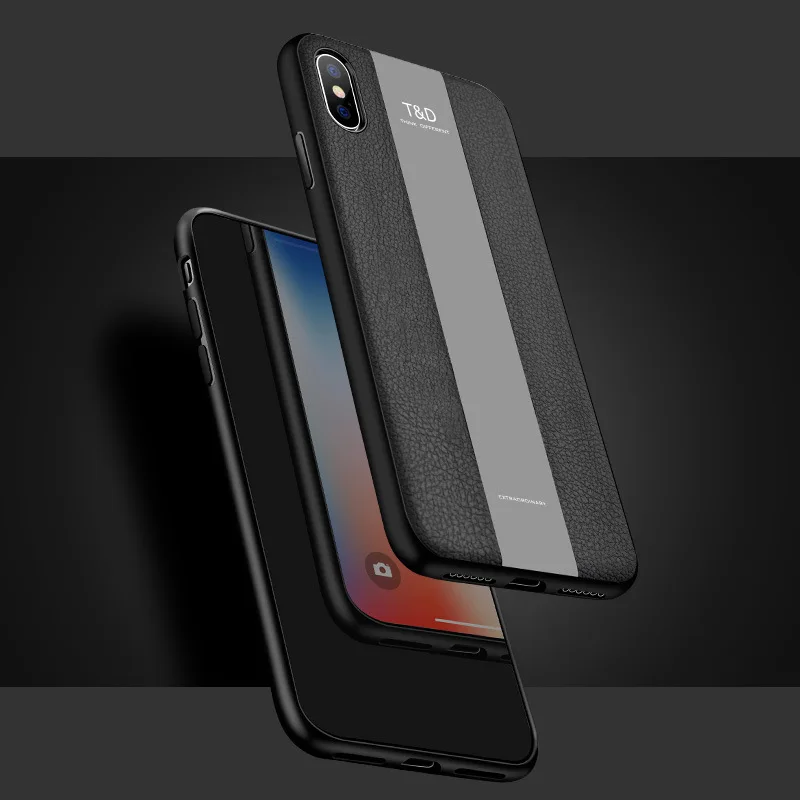 Роскошный чехол из искусственной кожи для Iphone XS Max XR Porsche Style мягкий силиконовый