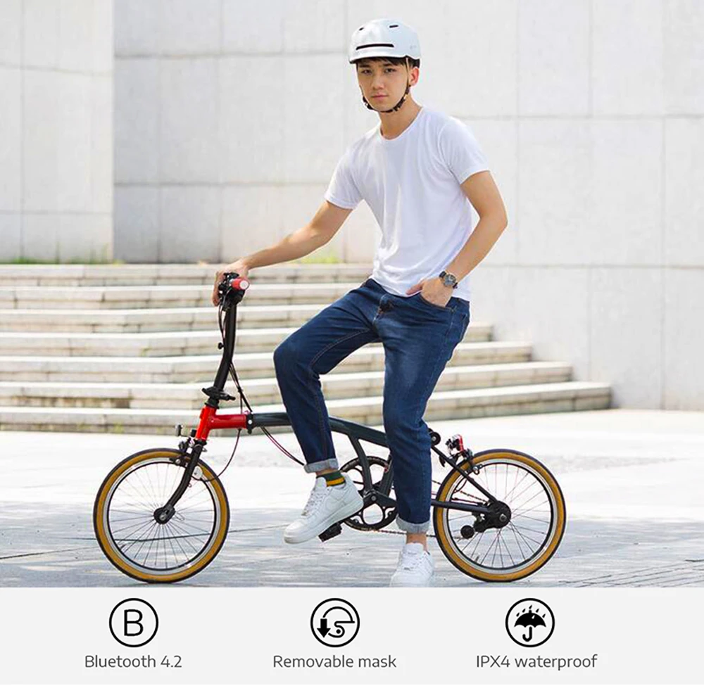 Xiaomi Smart4u E10 умный велосипедный шлем для шоссейного велосипеда шлем Bluetooth Мотоциклетный автоматический велосипедный шлем Велосипедное оборудование