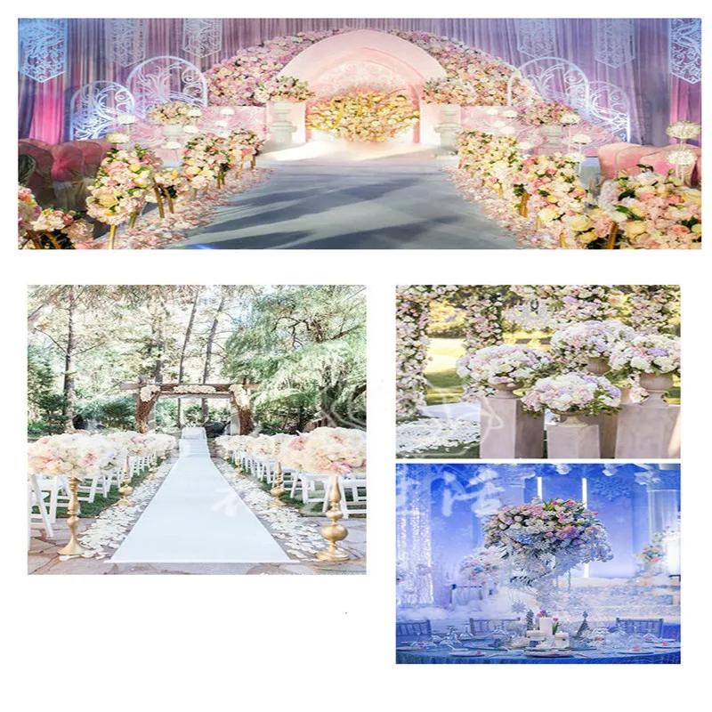 

4 Sizes Silk artificial centerpieces flower ball DIY all kinds of flower heads wedding decor wall shop window table accessorie