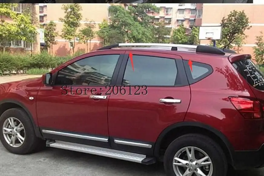Для Nissan Qashqai Dualis 2007 2008 2009 2010 2011 2012 стойки декоративные Боковые стержни рельсы багажник на крышу