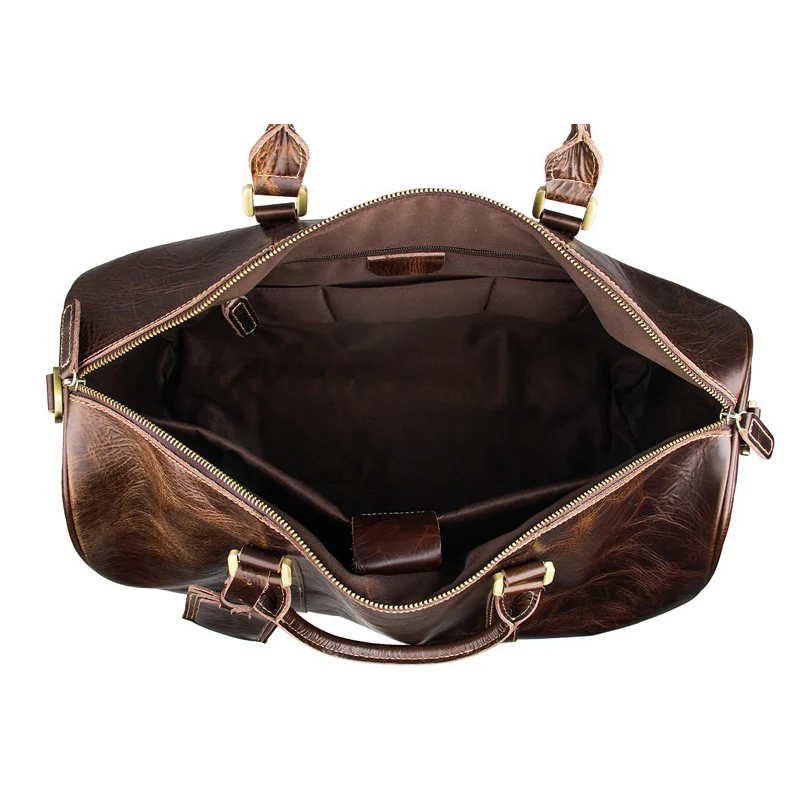 Новая мужская дорожная сумка из натуральной кожи винтажная для багажа коровьей