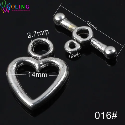 016 12PCS OlingArt 14*20 мм Круглые античные бронзовые/Серебристые/золотистые цвета розового золота браслет ожерелье DIY Изготовление ювелирных изделий - Цвет: 016 12PCS