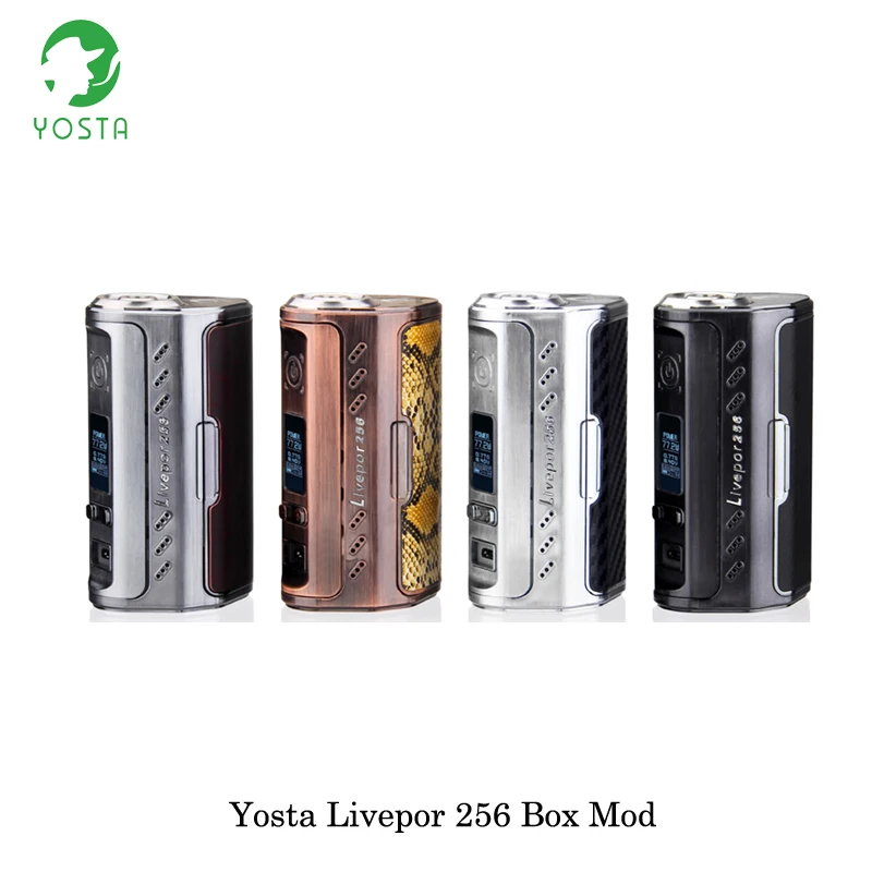 Электронная сигарета 256 Вт yosta livepor TC коробка мод питание от тройной 18650 батареи