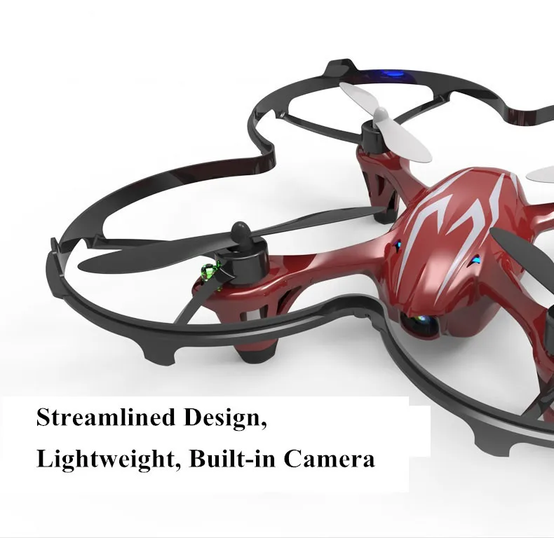 Квадрокоптер Hubsan X4 H107 C 4 канала 6 осей гироскоп RC с камерой 0 3 МП RTF 2 ГГц