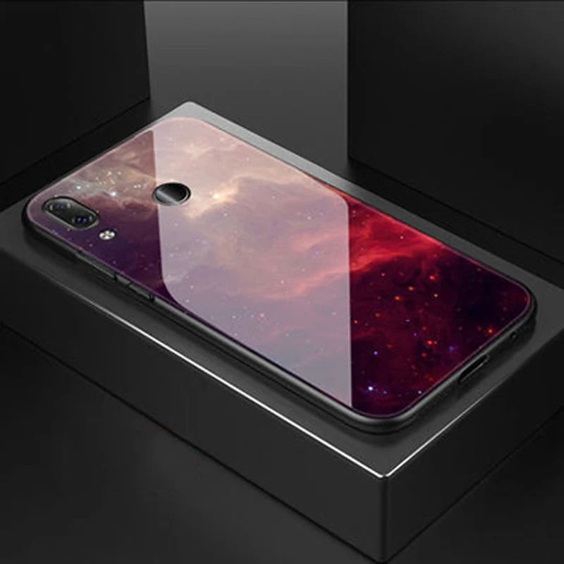 Роскошный чехол из закаленного стекла для lenovo Z5 мягкая силиконовая рамка жесткая