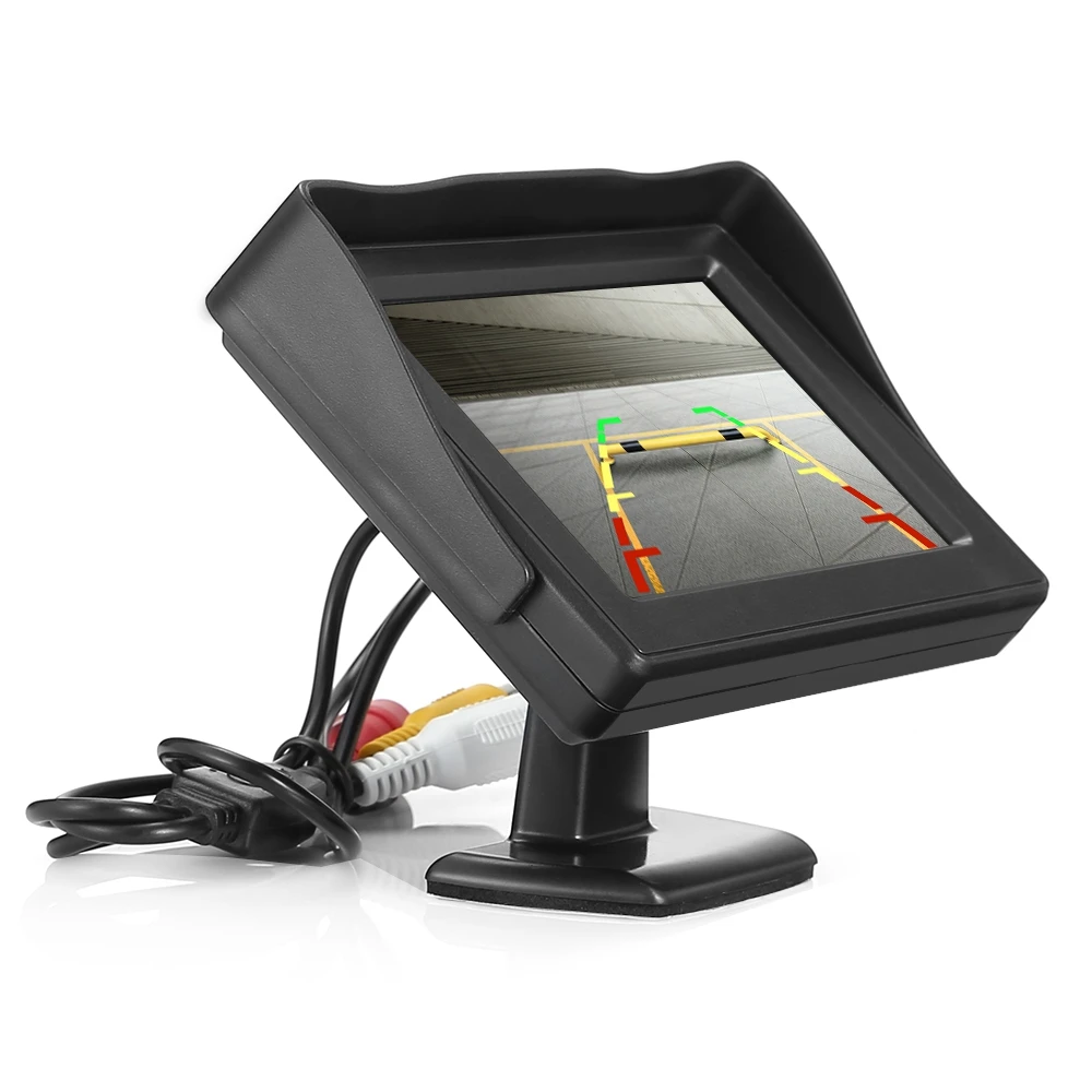 New Arrival Car 4.3 inch Screen Display Rear View LCD Monitor Night Vision Reversing Camera IPX6 Waterproof Parking monitor | Автомобили и