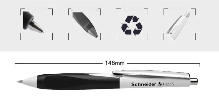 Германия Schneider Haptify нейтральная ручка для письма гладкая ручка 0,4 мм правильный дизайн захвата для облегчения усталости