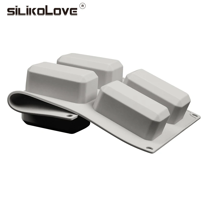 SILIKOLOVE многоразовые формы для мыла 6 полости, силиконовая форма для изготовления мыла, Прямоугольная форма для мыла ручной работы для дома и ванной комнаты