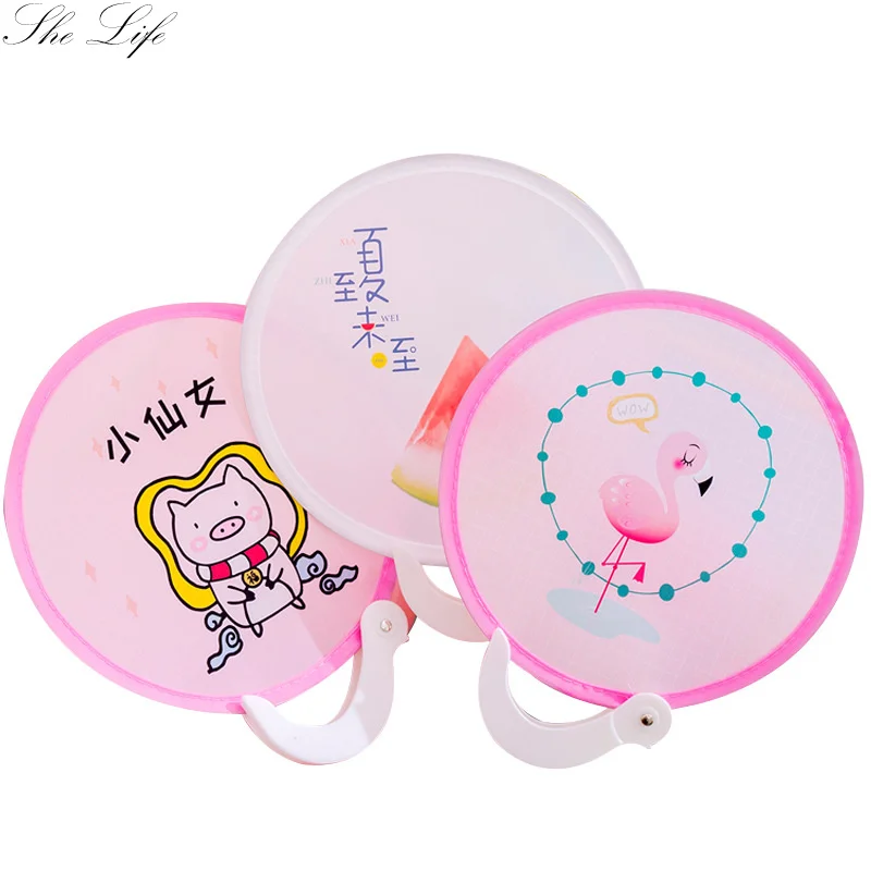 Летние милые мини путешествия портативный маленький складной Ручной Веер ткань