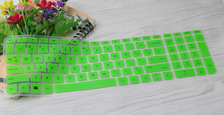 green 17 ''17,3'' силиконовая защитная накладка для клавиатуры Крышка для hp Pavilion 17 двумя способами; женские 17t ENVY 17z m7-n m7 17t-n 17-s серии - Цвет: green