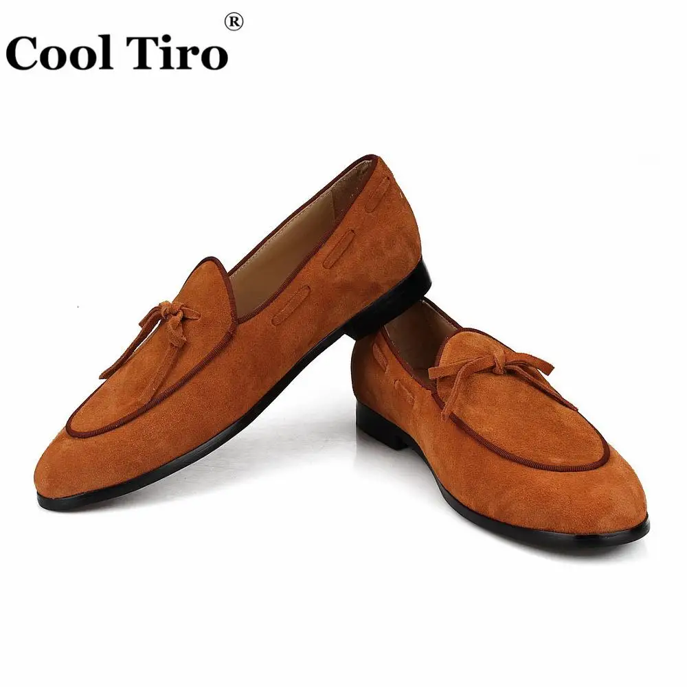 Cool TIRO/Замшевые Лоферы для женщин Мужские Мокасины кожа лук Шлёпанцы для женщин Свадебные модельные туфли человек Туфли без каблуков повседневная обувь без шнуровки черный коричневый синий