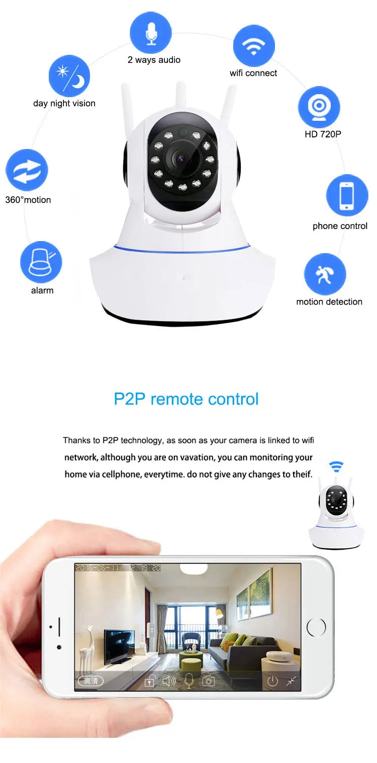 Lintratek мини-камера видеонаблюдения hd wifi IP беспроводная камера безопасности 1080 P Детский Монитор 2MP ip-камера 10 м ИК ночь#40