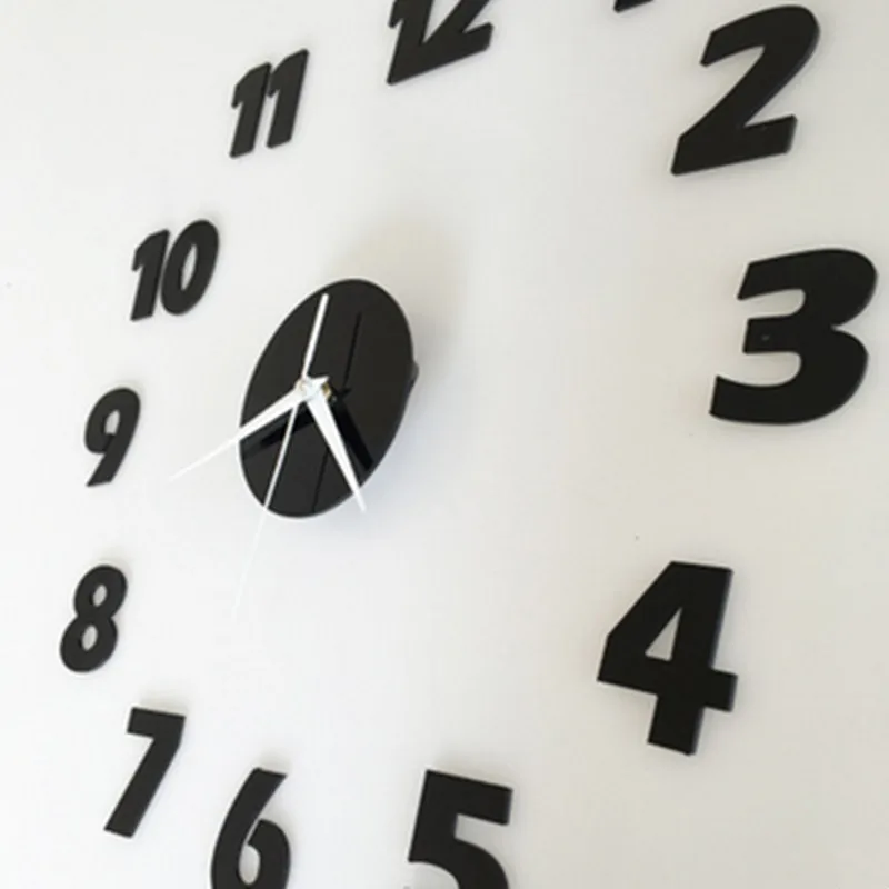 Зеркальные Качественные акриловые интересные часы сделай сам 3 D комбинированные