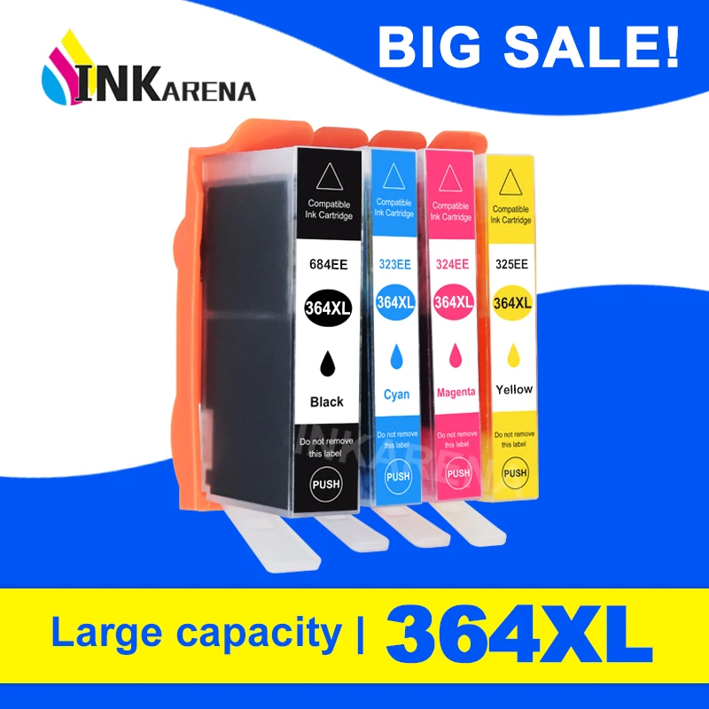 

INKARENA Compatible ink Cartridge for HP364 For HP 364 XL 3070A 3520 3522 4620 4622 5511 5512 5514 5515 5520 5522 5524 6515 7510