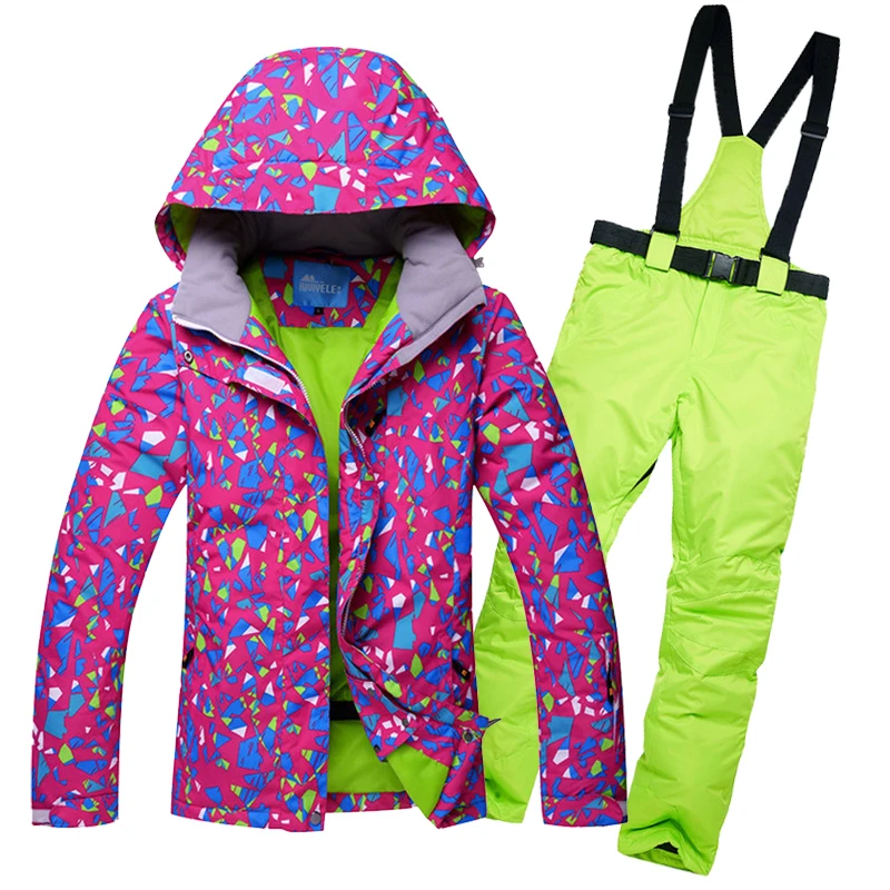 Женский спортивный костюм RIVIYELE водонепроницаемая Лыжная куртка с капюшоном и