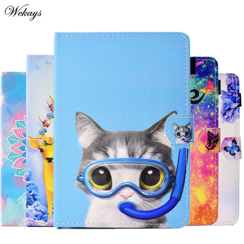 

Wekays Cartoon Owl PAD Covers 10 Inch Tablet Protective Case 10'' Universal Leather Cover Cases For Samsung Amazon Cover Fundas
