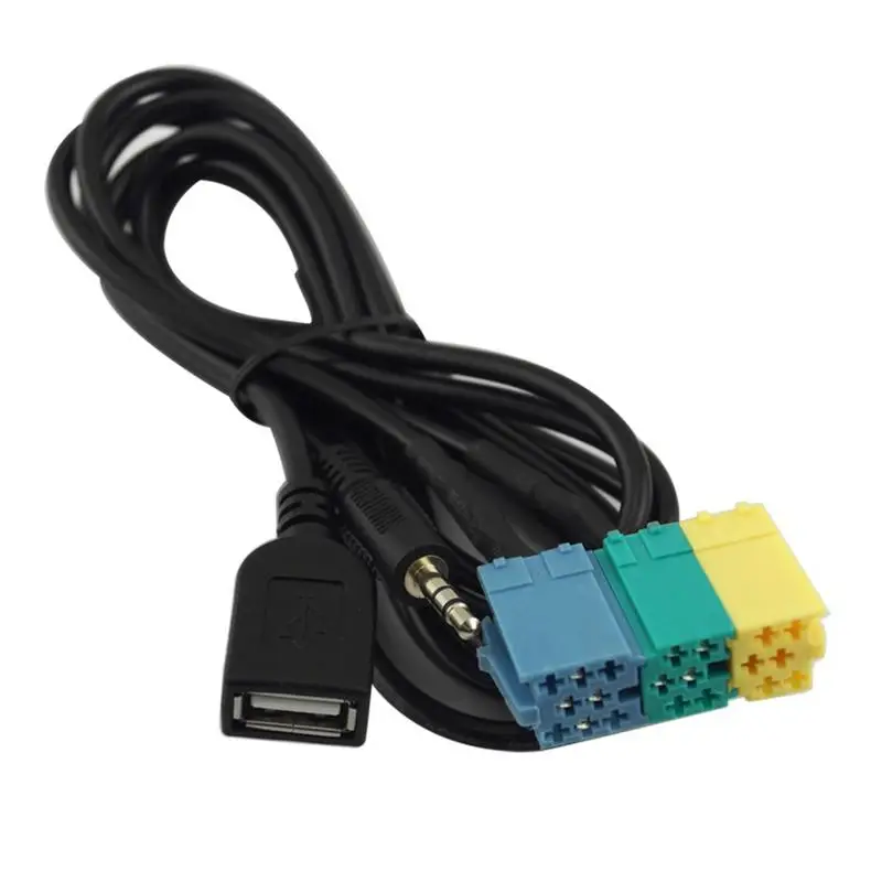 Автомобильный аудио адаптер 2 в 1 3 5 мм и USB разъем автомобильный кабель AUX для Hyundai