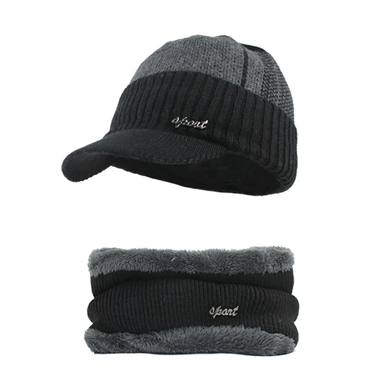 Skullies шапочка шапка зимняя шерсть шапочки с шарфами комплект Балаклава маска