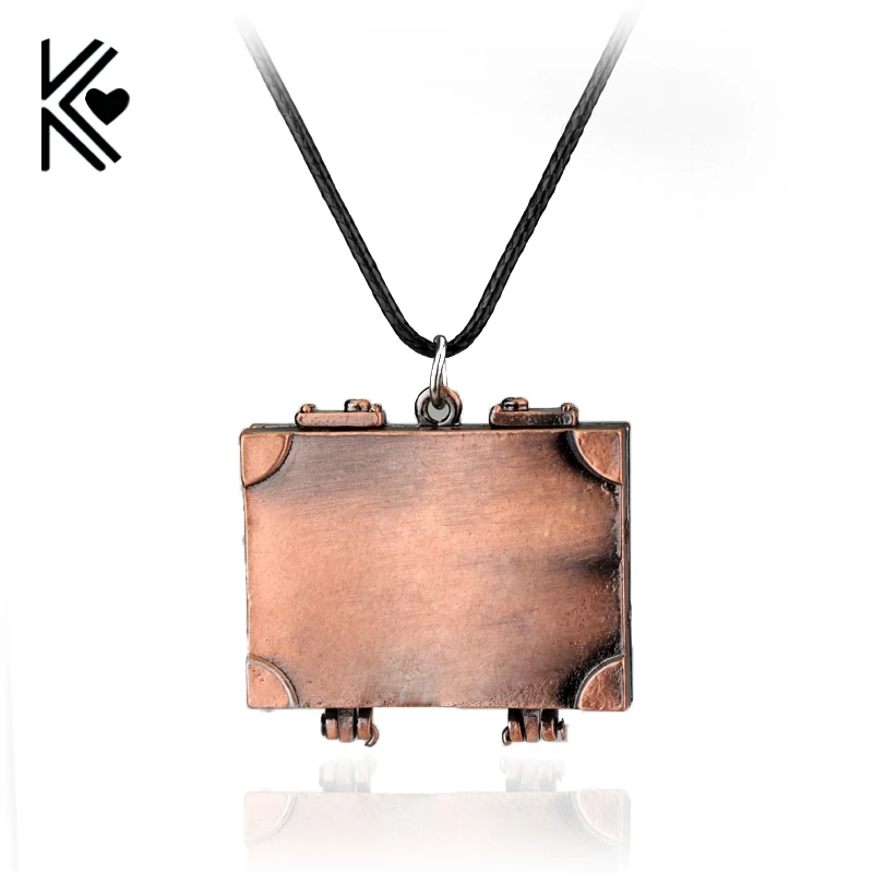 Винтажное ожерелье с подвеской из сплава в виде чемодана|pendant necklace|box necklacegift gifts |
