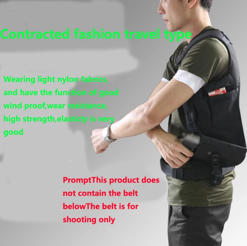 

Outdoor tactical hidden One shoulder Underarm pocket Portable multifunctional accessory bag w006