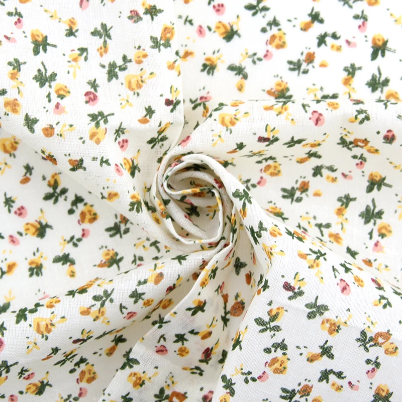 Горячая 7 шт. цветочный пэчворк из хлопка Ткань жира квартале пучки Вышивание