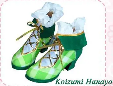 Koizumi Hanayo ROLECOS/Обувь для костюмированной вечеринки в стиле аниме «Love Live»; обувь для костюмированной вечеринки с цветочным букетом; обувь для костюмированной вечеринки - Цвет: Koizumi Hanayo