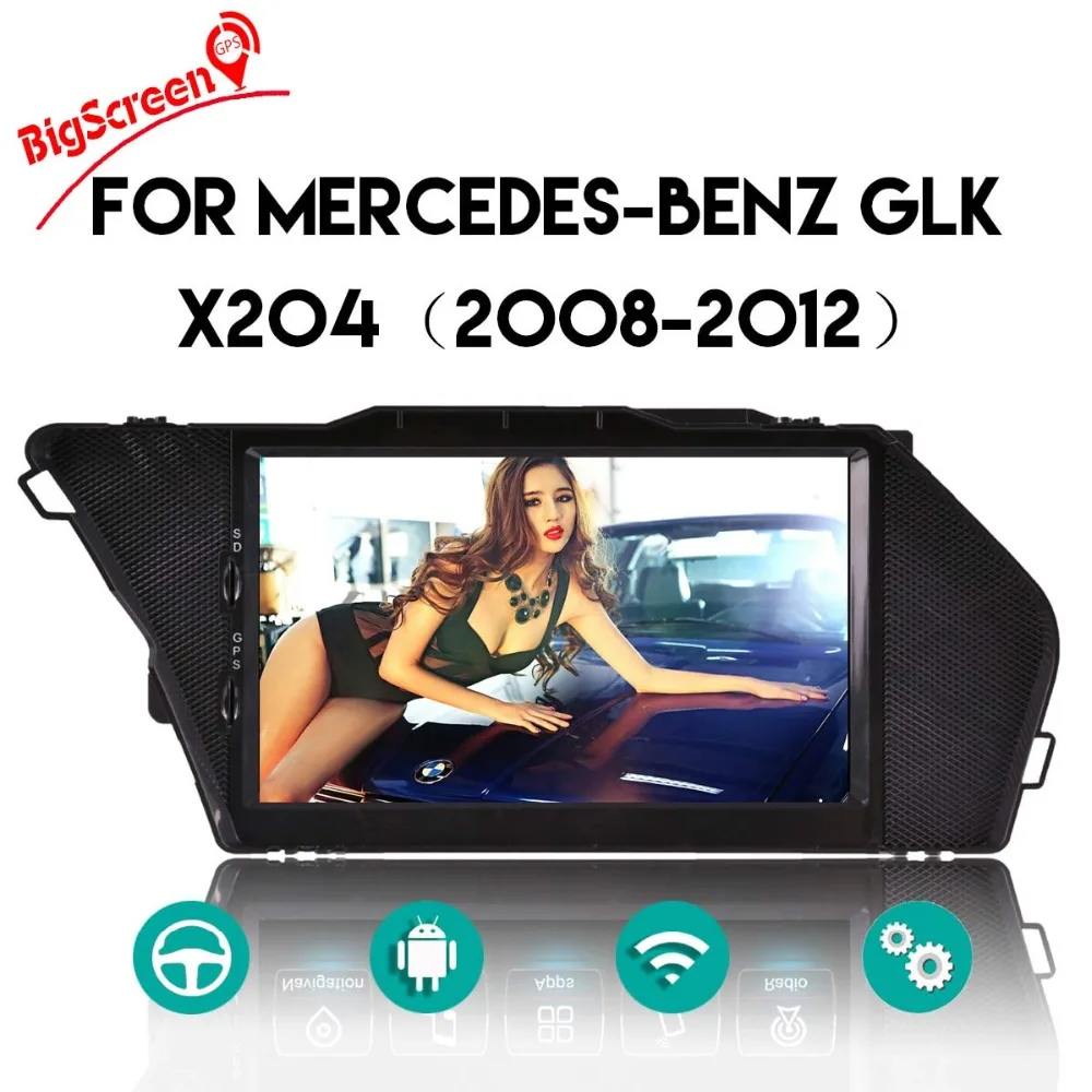Восьмиядерный CD DVD плеер 2 Din стерео Android 8 0 Автомагнитола для Mercedes Benz GLK X204 2008 2012 GPS