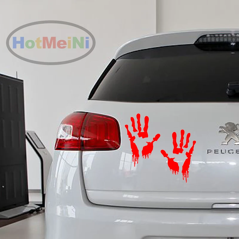 HotMeiNi 15*10 cm Car Sticker Bloody Zombie Hand cartoon Oem car window body vinyl decal Black/Silver etc 13 color | Автомобили и