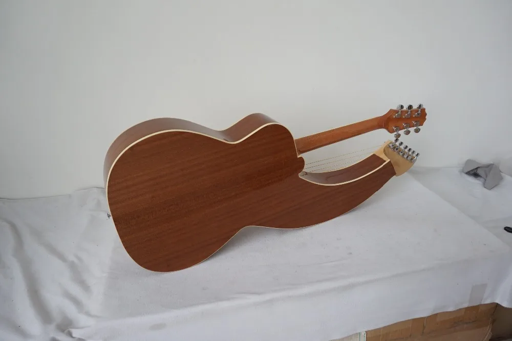 

Aiersi factory new developed High Quality Acoustic Harp Guitar SHG001T