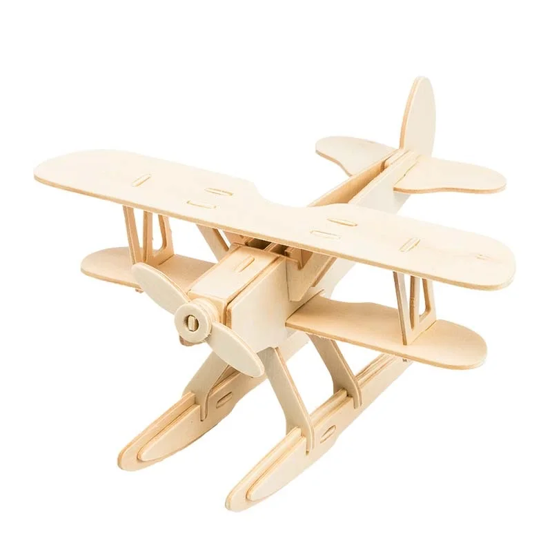 Robud деревянный сборный Самолет Модель 3D Diecasts и игрушечный транспорт Классические