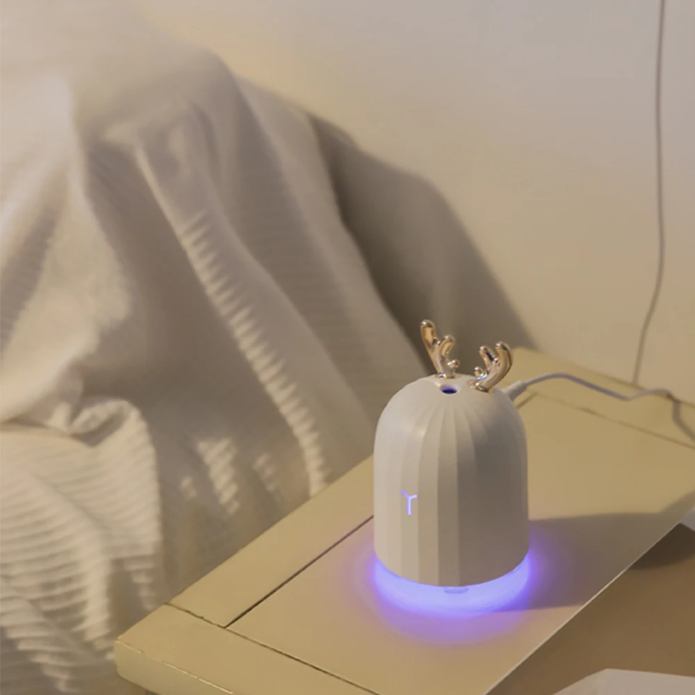220ML White Deer Mini Air Humidifier Essential Oil Diffuser Aromatherapy Household Ultrasonic Usb Diffusers | Бытовая техника