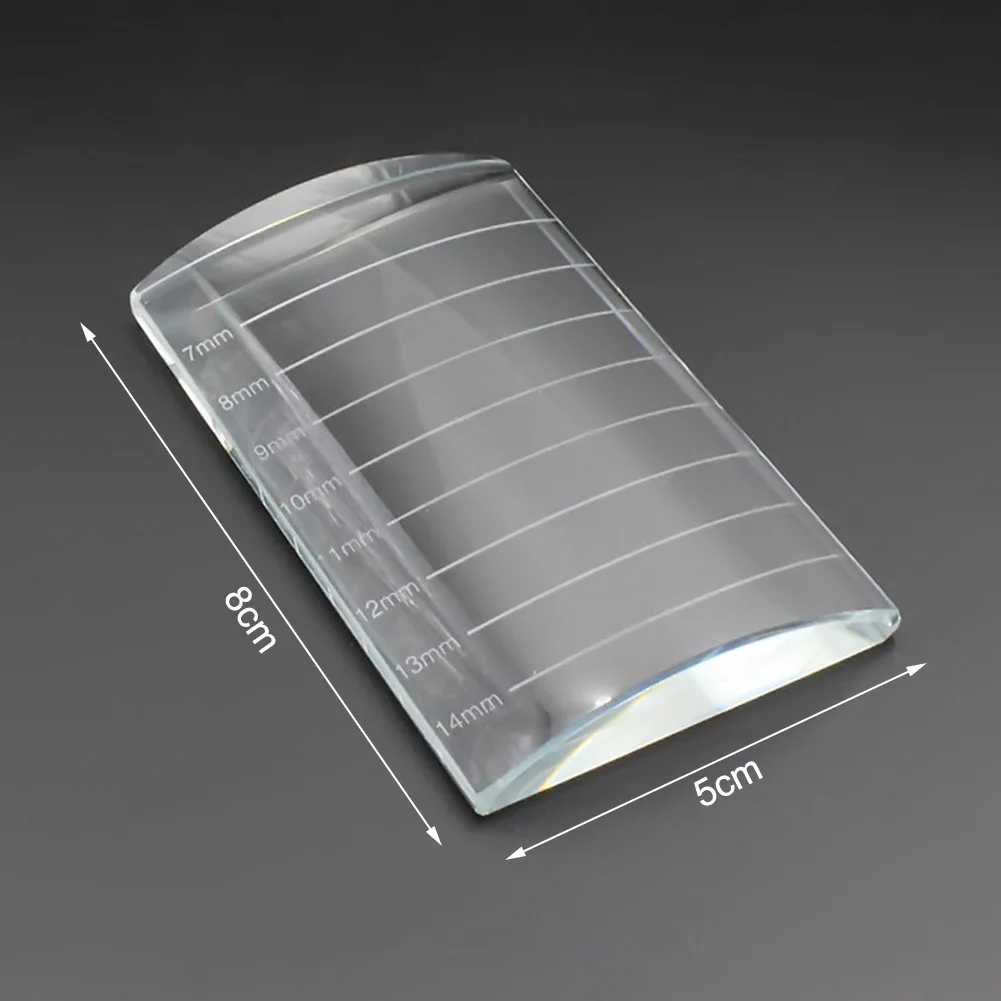 Акриловый держатель для накладных ресниц стеклянный подставка U образного типа