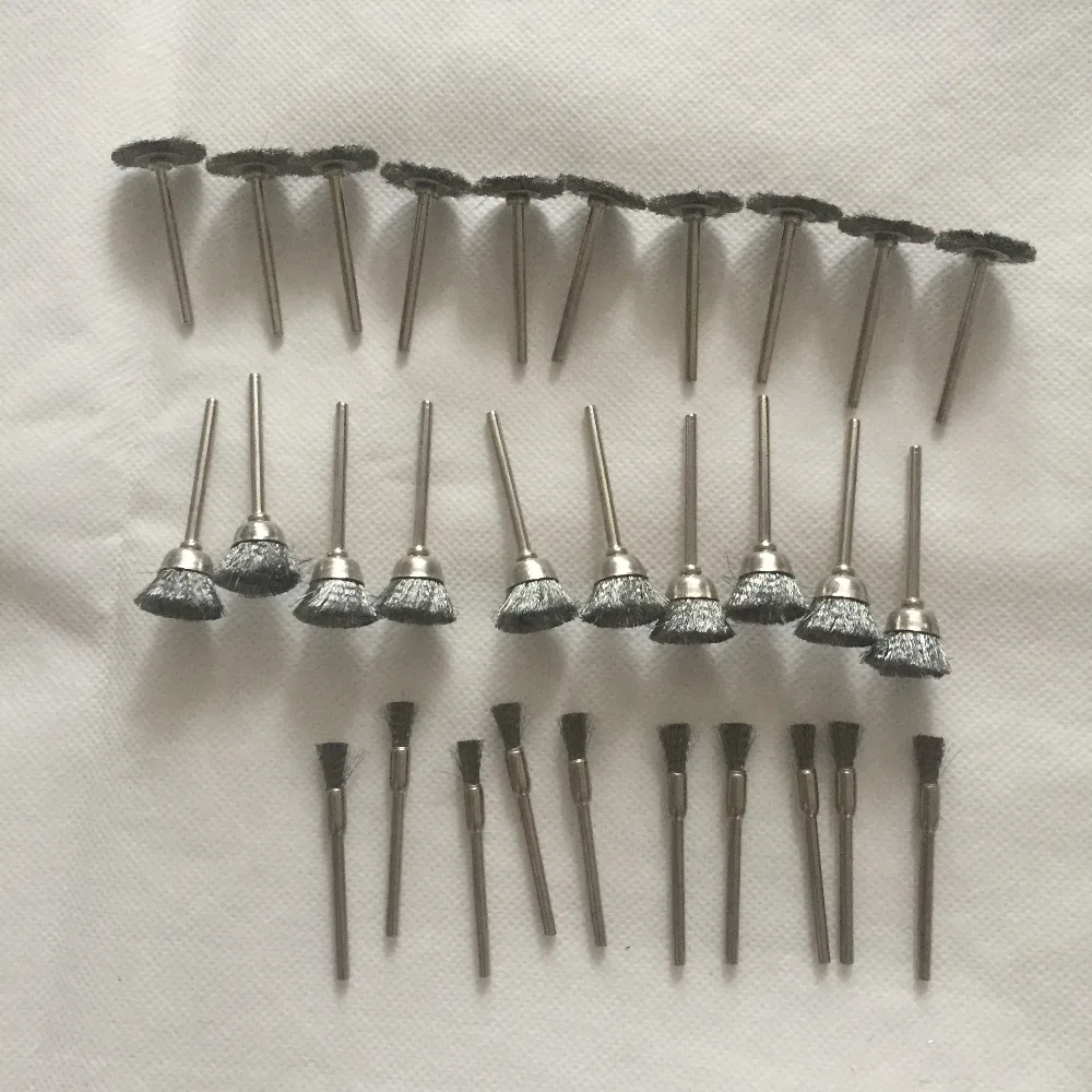30 шт. вращающаяся щетка для вращающегося инструмента из проволоки нержавеющей
