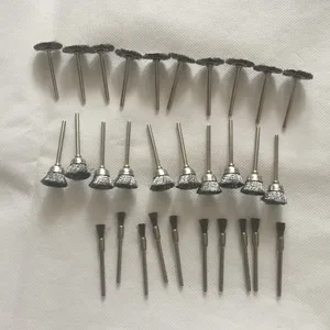 30 шт. вращающаяся щетка для вращающегося инструмента, щетка из проволоки из нержавеющей стали, аксессуары для вращающегося инструмента dremel, мини проволочная щетка