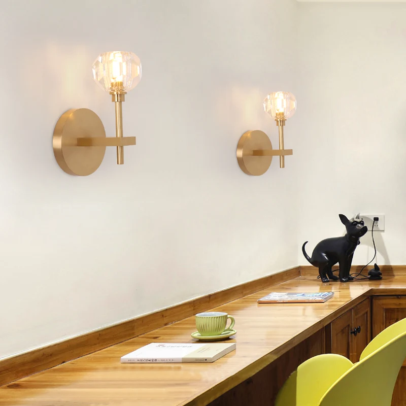 Настенный светильник с кристаллами|Настенные лампы| |