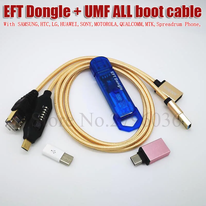 2021 Новинка 100% оригинальная прошивка TEMA / EFT DONGLE + UMF all boot кабель Бесплатная