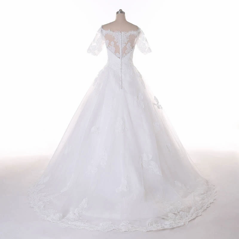 Vestido de noiva princes кружевное свадебное платье прозрачное Robe mariee 2018 | Свадьбы и