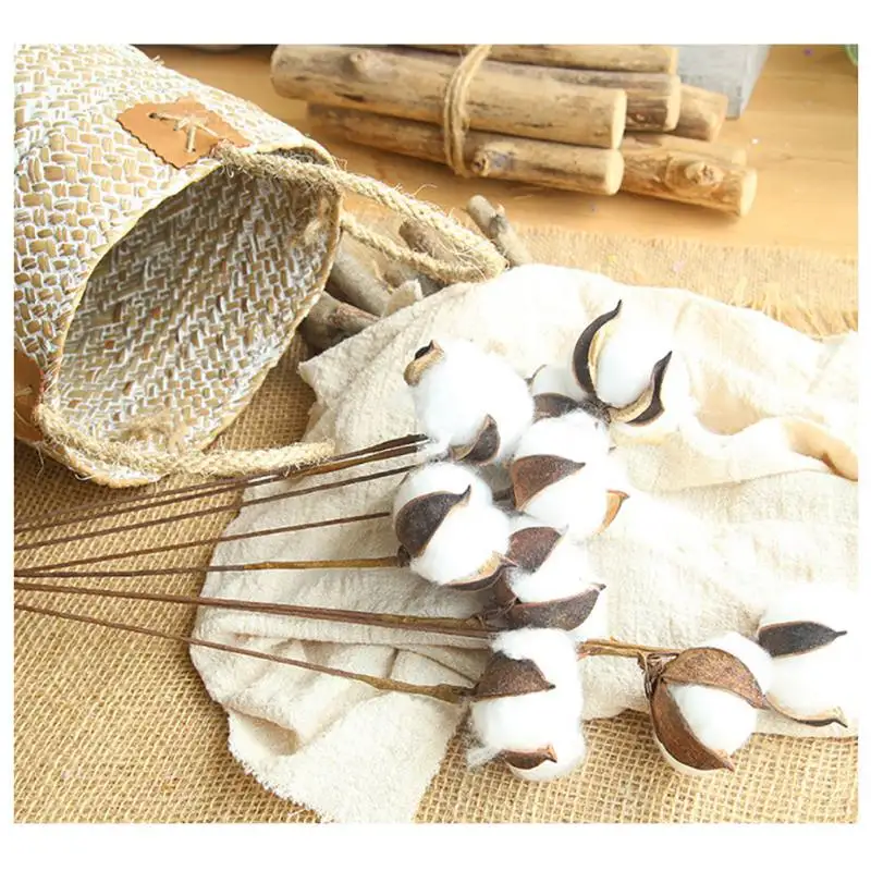 10 шт./лот искусственный цветок из хлопка одна ветка 59 см сделай сам свадебное