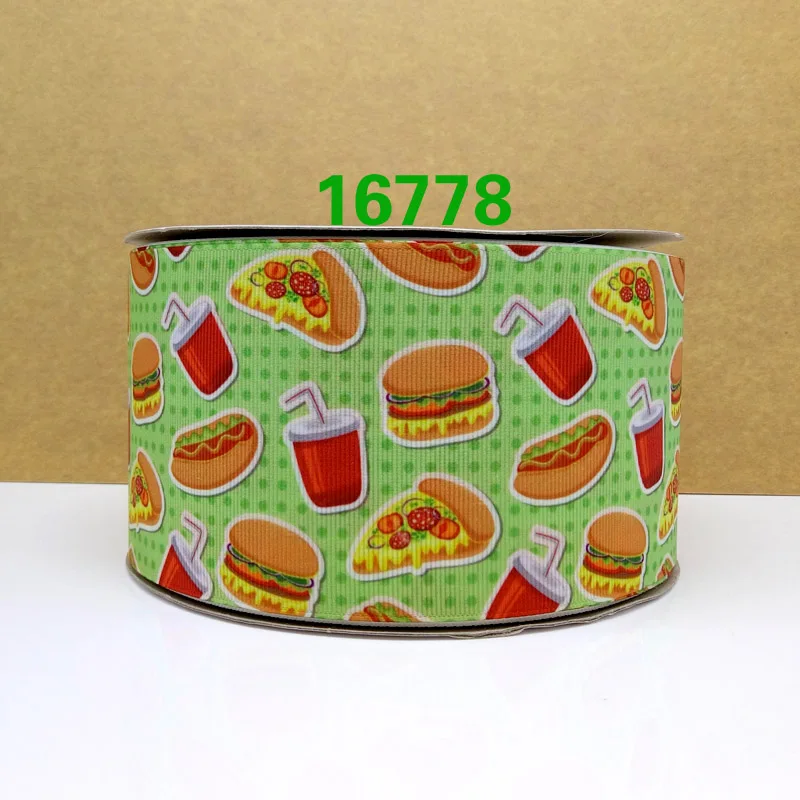 Free shipping 50 yard cartoon printed grosgrain ribbon 16769 | Дом и сад