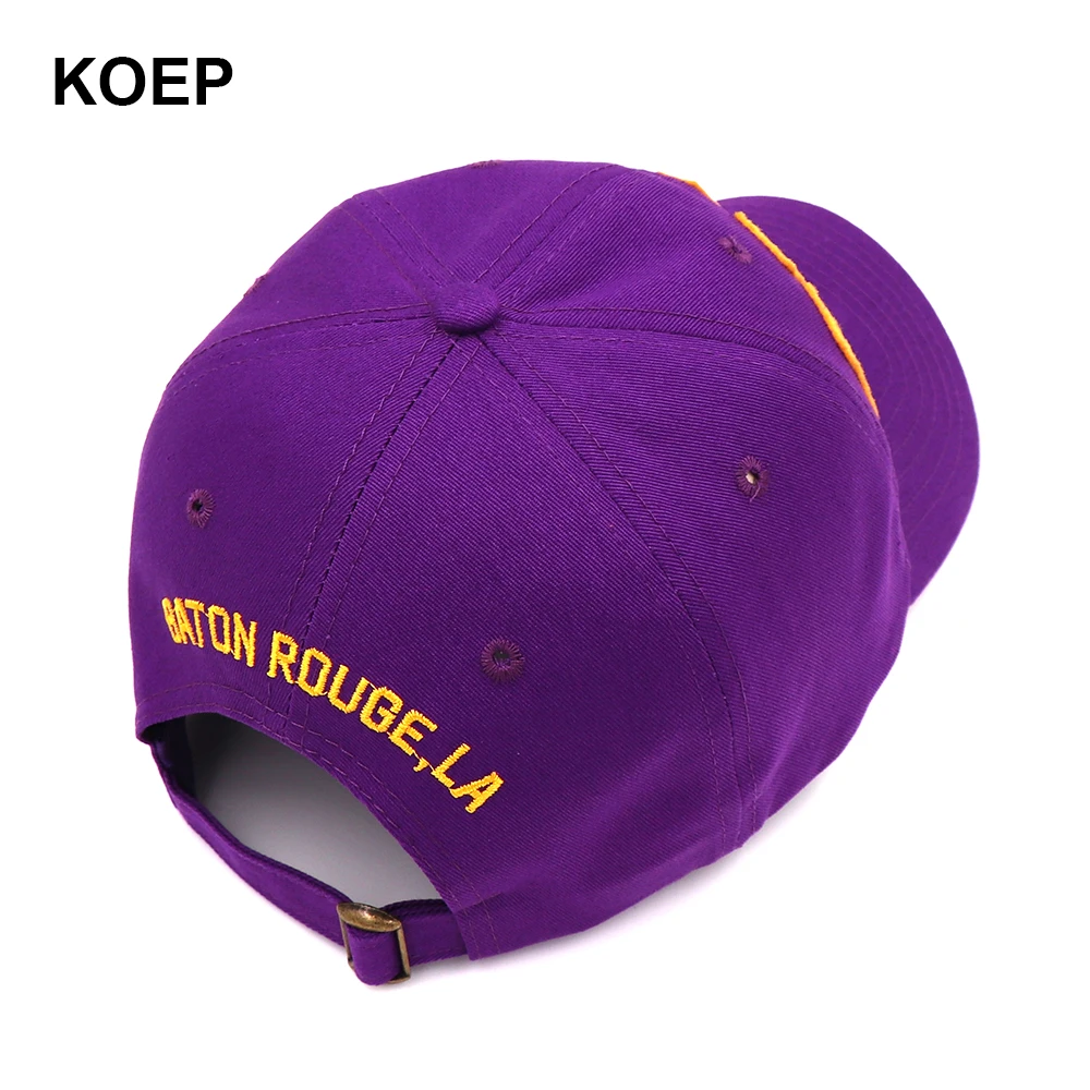 Новинка 2021 хлопковая бейсболка KOEP с вышивкой GEAUX Снэпбэк Кепка надписью s