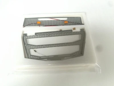 intake hood sets 1/14 rc actros грузовик металлические детали для модернизации Впускной капот с светильник для tamiya 1:14 масштаб volvo 56360 дистанционное управление тракторный прицеп - Цвет: intake hood sets
