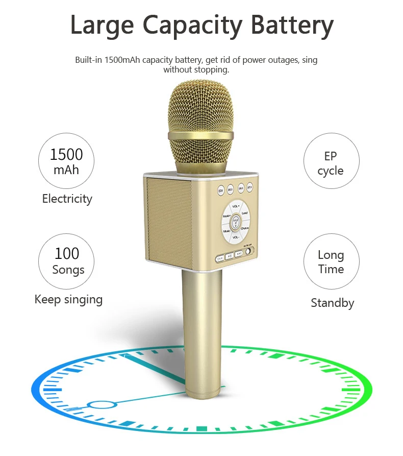 Беспроводной bluetooth-микрофон для караоке TOSING Q12 с FM и KTV, режим Chorus, сопряжение с USB шумоподавлением, аккомпанемент