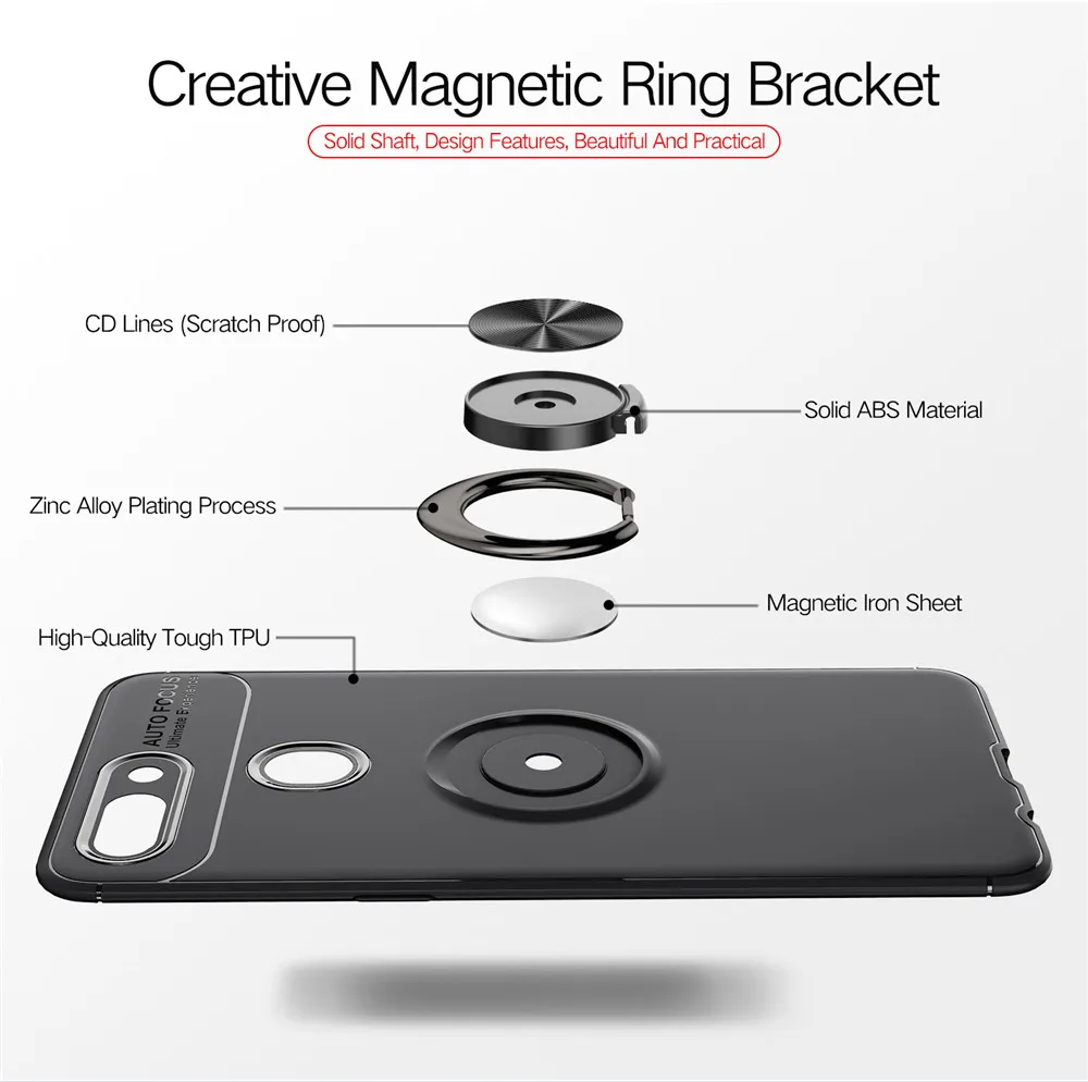 Чехол для Oppo R15 Pro автомобильный держатель подставка магнитное всасывающее