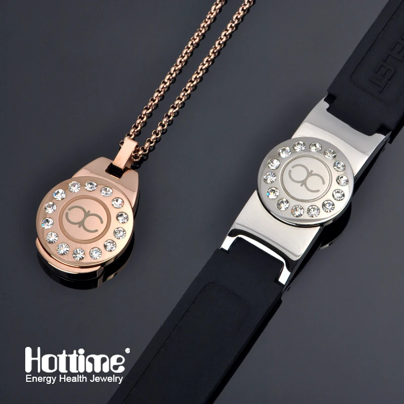 Браслет 4 в 1 с биоэлементами Hottime магнитный силиконовый браслет для мужчин и
