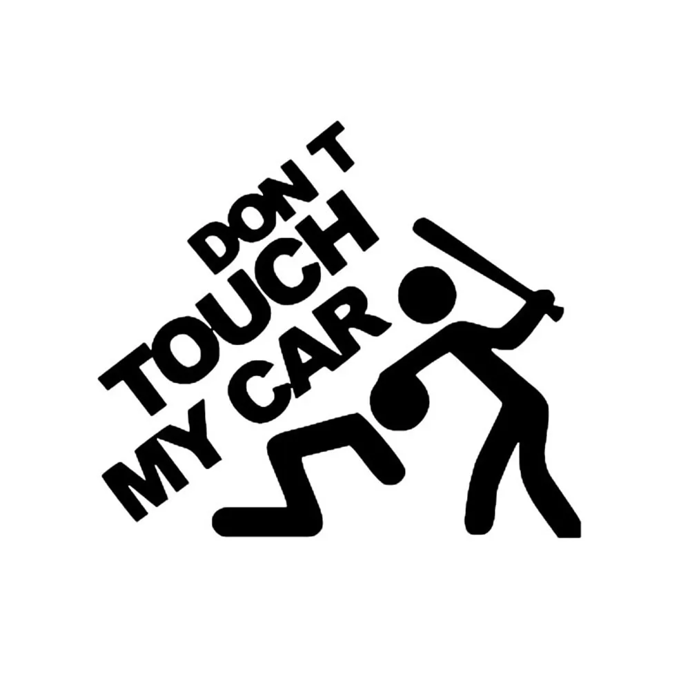 Hot Sale 19x22cm Safety Warning Vinyl Car stickers&quot DO NOT TOUCH MY CAR &quot car motorcycles decal styling accessories | Автомобили и