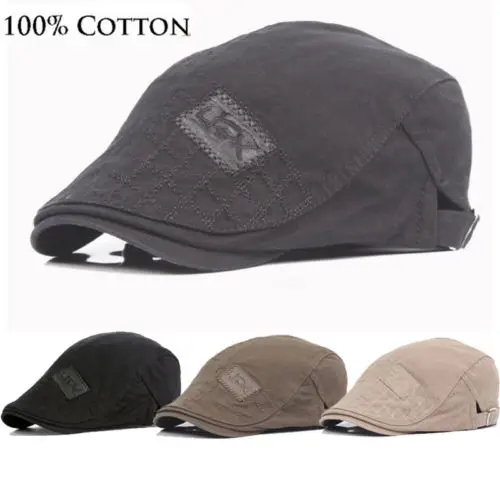 Новый хлопковый мужской берет регулируемая шапка мужская Ковбойская шляпа плющ