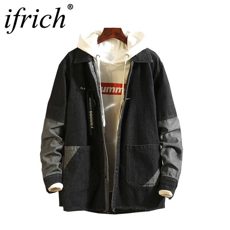

Men Brand Clothing 2019 Autumn Men's StreetwearJackets Spring Mens black Coats Slim Trench Male Windbreaker Casual Outerwear 3XL